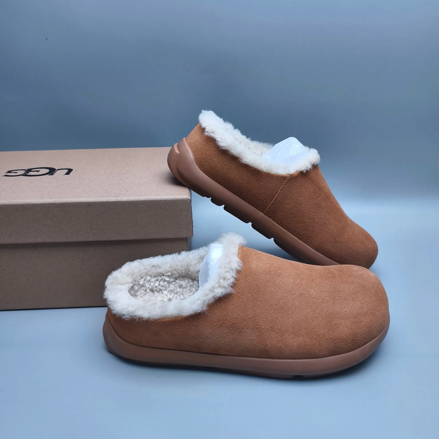 💰480 UGG sheepskin all-in-one snow boots 5098 slip-on home shoes Color: Maroon Antelope Brown Twilight Matching code: 35-40